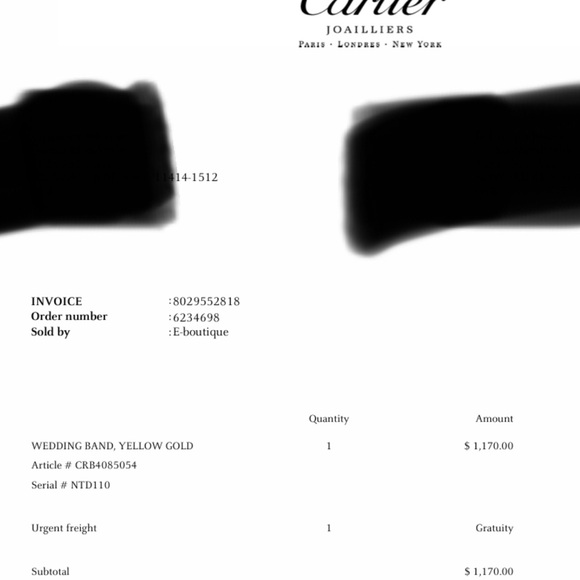 Cartier LOVE RING, SMALL MODEL no box receipt is here size 54 - Picture 7 of 8